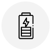 Rechargeable lithium-polymer battery icon